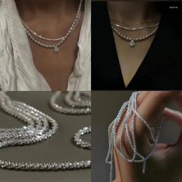 Choker Necklace Clavicle Chain Pearl Pendant