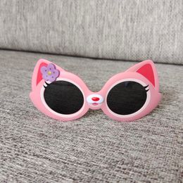 Factory Eyewear Baby Sunglasses Cute Cat Frame Shades UV400 Protection Cartoon Kids Sun Glasses Children Wholesales
