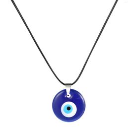 Pendant Necklaces Cuban Necklace Men Blue Eye Fashion Devil's Turkish Eyes Items Women