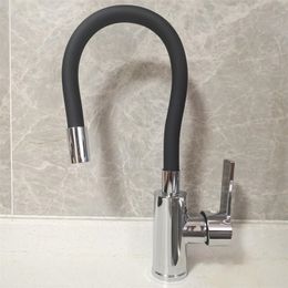 Kitchen Faucets Colour Hose Black White Chrome and Cold Water Mixing Sink Stainless Steel 230411