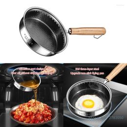 Pans Nonstick Frying Skillets Cooking Pots Omelettes Steak Pancake Cookware Flat Bottom Kitchen Accessories