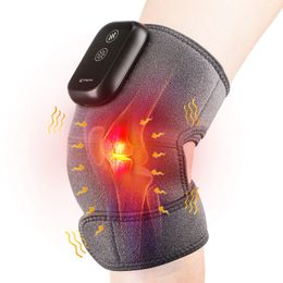 Leg Massagers Wireless Heating Vibration Massager Built in Battery Portable Heat Knee Massager Far Infrared Joint Brace Support Back Shoulder 230411