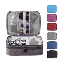 Storage Bags Multi-function Portable Waterproof Digital Bag Electronics Accessories USB Cable Earphone Wire Pouch