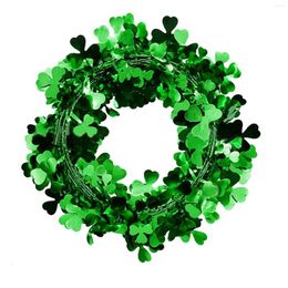 Decorative Flowers St. Patrick's Day Wreath Dried Vines Artificial Front Door Or Interior Wall Decoration