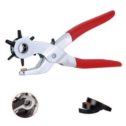 Freeshipping Hole Punching Machine 9'' Punch Plier Round Hole Perforator Tool Make Hole Puncher for Watchband Cards Leather B Ktkq