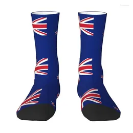 Men's Socks Zealand Flag Dress Women's Warm Funny Novelty Crew