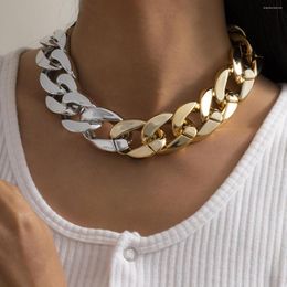 Chains High Quality Exaggerated Acrylic Big Chain Necklaces Women Statement Hip Hop Twisted Chunky Thick Link Choker Gothic Jewellery