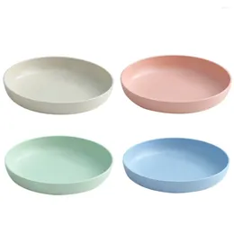 Disposable Dinnerware 4 Pcs Plate Plates Sushi Plastic Dish Polypropylene (pp) Round Borden