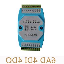 Freeshipping 6AD/4DI/4DO Road 0-20mA Analog input 4 Road digital output Module MODBUS communication RS485 data acquisition isolation Usjvc