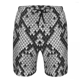 Men's Shorts Summer Beach Swimsuit Quick-drying Swimwear Snake Print Men Breathable Sexy Male