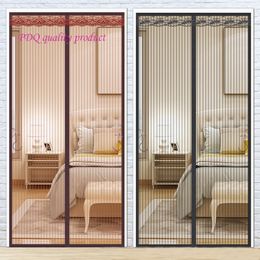 Sheer Curtains Summer Magnetic Mosquito Net Anti Insect Fly Bug Automatic Closing Mesh Home Door Window Screen 230412