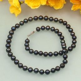 Pendant Necklaces 7-8mm White Black Pink Cultured Fresh Water Fashion Pearl Necklace 18inch Free