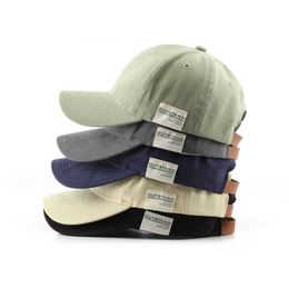 Ball Caps Baseball Cap For Women Men New Spring Summer Solid Colour Sunhat Student Cotton Applique Sports Snapbk Caps Hip Hop Fishing Hat P230412