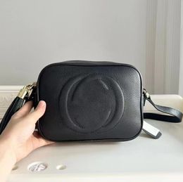Black camera bag round handbag side bag luxurys designer bag Sling Bags saddle bag saddle crossbody shoulder bag man