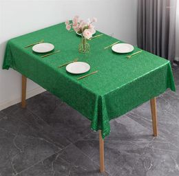 Table Cloth Ly Fashion Festival Decorative Dirty-proof Home Use Outdoo Modern Sequines