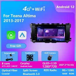 Android 13 Multimedia Video Player For Nissan TEANA ALTIMA 2013-2017 Car Radio GPS Navigation CarPlay Auto DSP Radios