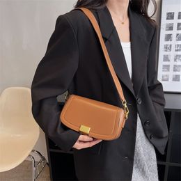 Fashionable and minimalist shoulder bag versatile women's bag mini PU handbag