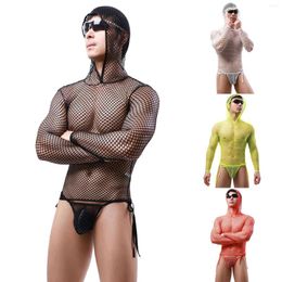 Men's Socks Mens Mesh Briefs Sexy Vest Long Sleeve Clothing Gift Baskets Man