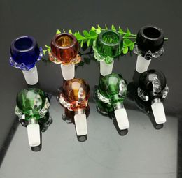 Smoking Pipe Mini Hookah glass bongs Colourful Metal Shape Coloured Dragon Claw Glass Bubble Head