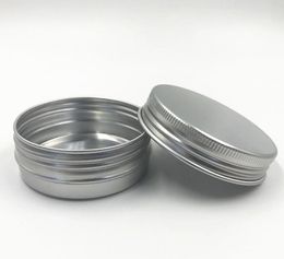 Fashion Metal Aluminium Bottle Tins Lip Balm Containers 5ml 10ml 15ml 20ml 30ml 40ml 50ml 60ml 80ml Empty Jars Screw Top Tin Cans