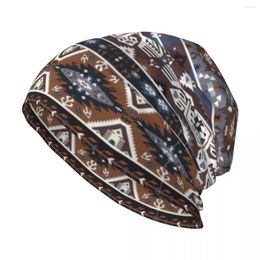 Berets Decorative Noir Pattern In Tribal Style Knit Hat Uv Protection Solar Custom Cap |-F-| Girl Men's