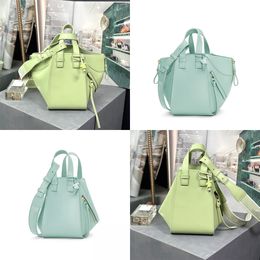 2023 High Quality Designer Bag Soft Satin Hammo Women Shoulder Bag Handbag Zipper Closure Two State Ladies Crossbody Bag Fashion Shopper Tote Purse