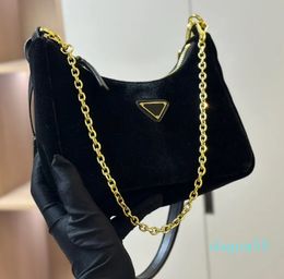 Velvet Women Crossbody Bag Classic Sign Fashion Ladies Shoulder Bags Autumn Winter High Quality Lady Velour Bag