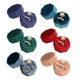 Jewelry Pouches 652F Rings Box Display Holder Cases Wedding Flannel Material Perfect Gift For Woman Man Girls
