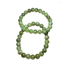 Strand 1pcs Natural Green Garnet Bracelet Round Beads Crystal Healing Stone Fashion Jewellery Gift For Women