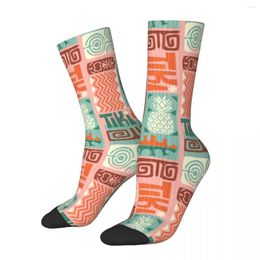 Men's Socks Male Men Hip Hop Hawaii Tiki Pattern Sock Tropical Graphic Women Spring Summer Autumn Winter