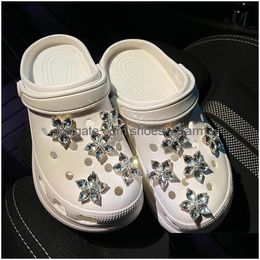 Shoe Parts Accessories Sakura Diamond Charms Girl Fit Croc Wristbands Toy Backpack Cute Gifts Pvc Xmas Slipper Buckle Party Drop D Dhzbh