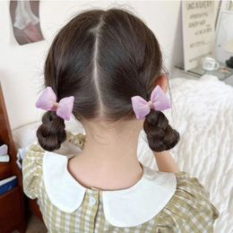 Hair Accessories Princess Bow Clip Flower Girl Side Bowknot Hairpin Set Korean Style Barrette Children
