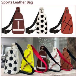 Outdoor Bags bling softball soccer beach bag sports leather Softball Baseball shouder bags Girl Volleyball Totes Storage Free DHL