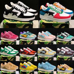 Casual Shoes 2024 Casual Shoes Stas Sk8 Low Men Women Black White Camo Blue Green Combo Pink Suede Beige Leather Mens Womens Designer Trainers Sneakers