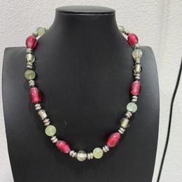 Choker Natural Semi-precious Stone And Coloured Glaze Mixed Necklace Fashion Women Jewellery