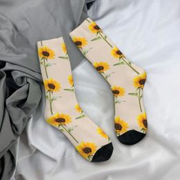 Women Socks Sunflower-Yellow Macbook Novelty Teen Mid Stockings Large Fiber Sports Breathable