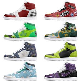 new winter Customised Shoes 1s DIY shoes Basketball Shoes damping Men 1 Women 1 Anime Customised Character Trend Versatile Outdoor Shoe