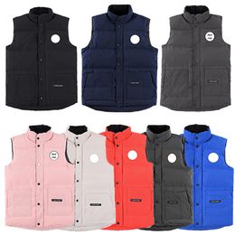 8 Colors Designer Clothing Top Quality Canada Mens Gilets White Duck Down Body Warmer Winter Coats Womens Ladys Vest Highend Warmers Outwear Parka Xs-xxl