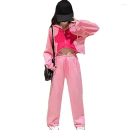 Clothing Sets Girls Sweatshirt Pants Casual Style Outfit For Spring Autumn Tracksuit Kids 6 8 10 12 14