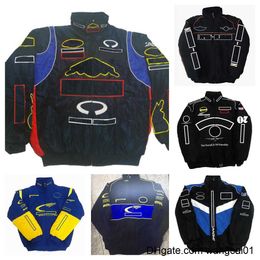 Men's Jackets F1 Formula One racing jacket autumn and winter team full broidered cotton clothing spot sas 412&3