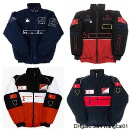 Men's Jackets F1 racing suit 2022 new full broidered team cotton padded jacket spot sa 412&3