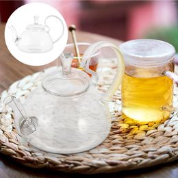 Dinnerware Sets Tea Pot Teapot Infuser Kettle Oil Clear Loose Heat Pots Resistant Teapots Women Stove Strainer Pitcher Fruit Lid Vintage