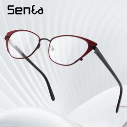 Sunglasses Senta Women Reading Glasses Light Blue Cat Eye Magnifying Luxury Vintage Lenses Women's Eyeglasses Frame