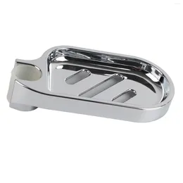 Liquid Soap Dispenser Plate Adjustable Shower Rod Slide ABS Dish Holder Silicone Saver For Bathroom Counter Box