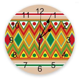 Wall Clocks Mexico Geometry Triangle Rectangle Round Clock Modern Design Living Room Decoration Mute Watch Home Decor