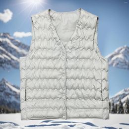 Women's Vests 2024 Women Sleeveless Chic Jacket Autumn Winter Female Down Ultra Lightweight Packable Warm Liner Vest