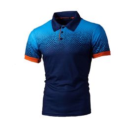 Men's Polos KB Men's Polo Shirt Short Sleeve Polo Shirt Contrast Colour Polo Clothing Summer Street Clothing Casual Men's Top 230412