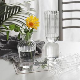 Vases Flower Vase For Wedding Decor Centerpiece Glass Planter Table Ornaments Floral Flowers
