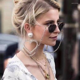 Dangle Earrings Ajojewel Exaggerated Big Rhinestone Heart Women Jewellery With Simulated Pearl