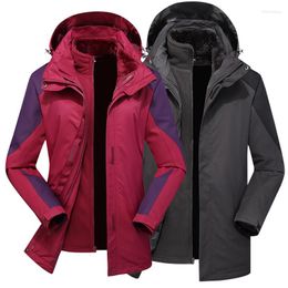 Women's Jackets Climbing Hiking Waterproof Jacket For Men Women Autumn Winter Warm Coat Ski Snow Rain Windproof Hoodie Sports Windbreaker